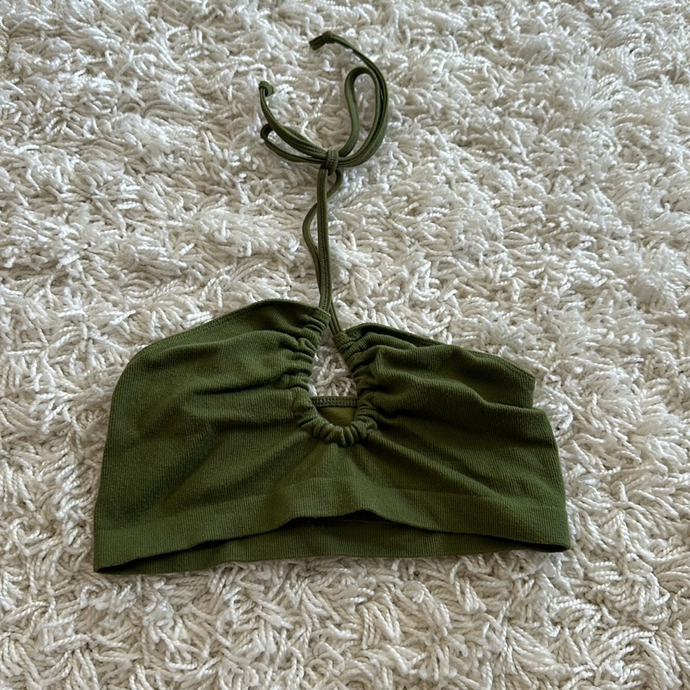 Urban Outfitters green Bando top